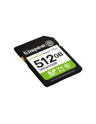 Kingston Technology 512 GB SDXC Canvas Select Plus Gen3 150 MB s C10 UHS-I U3 V30