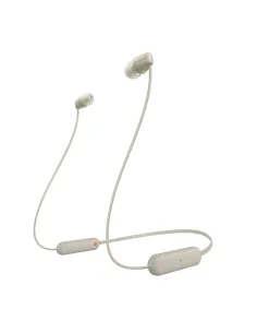 Sony WI-C100 Auriculares Inalámbrico Dentro de oído Llamadas Música Bluetooth Beige