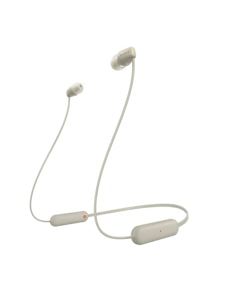 Sony WI-C100 Auriculares Inalámbrico Dentro de oído Llamadas Música Bluetooth Beige