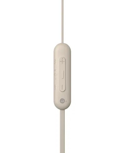 Sony WI-C100 Auriculares Inalámbrico Dentro de oído Llamadas Música Bluetooth Beige