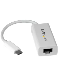 StarTech.com Adaptador de Red Ethernet Gigabit USB-C - Adaptador externo USB 3.0 a RJ45 - USB Tipo C a Ethernet - Negro
