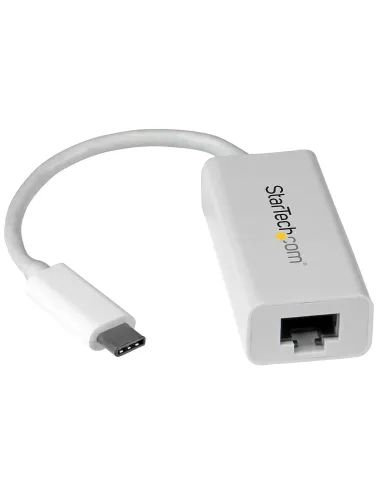 StarTech.com Adaptador de Red Ethernet Gigabit USB-C - Adaptador externo USB 3.0 a RJ45 - USB Tipo C a Ethernet - Negro