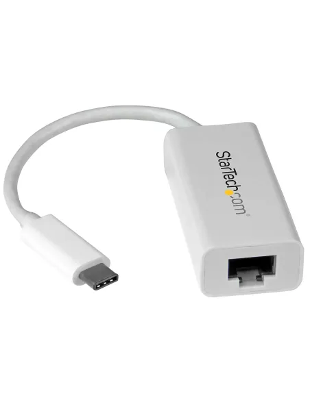 StarTech.com Adaptador de Red Ethernet Gigabit USB-C - Adaptador externo USB 3.0 a RJ45 - USB Tipo C a Ethernet - Negro