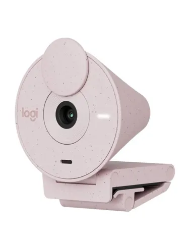 Webcam logitech brio 300 rosado full hd -  usb tipo c