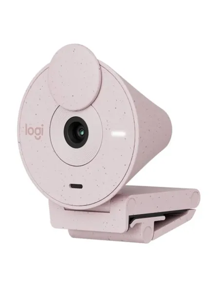 Webcam logitech brio 300 rosado full hd -  usb tipo c