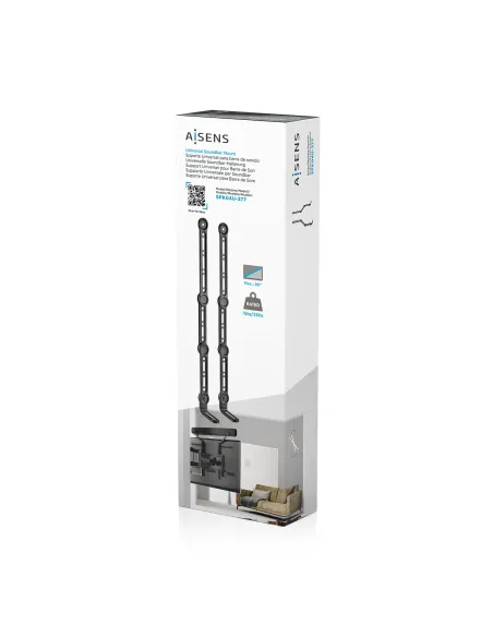 AISENS Soporte Universal Para Barra de Sonido, Negro