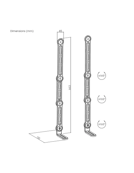 AISENS Soporte Universal Para Barra de Sonido, Negro
