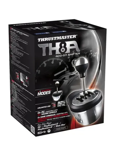 Thrustmaster 4060059 mando y volante Negro, Metálico USB Shifter add-on Analógico PC, PlayStation 4, PlayStation 5, Playstation