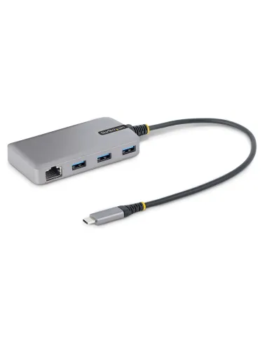 StarTech.com Hub USB-C de 3 Puertos USBA - USB 3.0 de 5Gbps - Alimentado por el Bus - Concentrador USB-C de 3 Puertos USB-A -