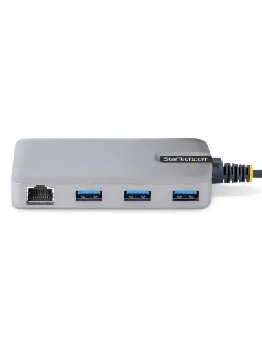 StarTech.com Hub USB-C de 3 Puertos USBA - USB 3.0 de 5Gbps - Alimentado por el Bus - Concentrador USB-C de 3 Puertos USB-A -
