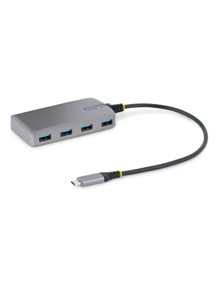 StarTech.com Hub USB de 4 Puertos USBA - USB 3.0 de 5Gbps - Alimentado por el Bus - Concentrador USB-C de 4 Puertos USB-A con