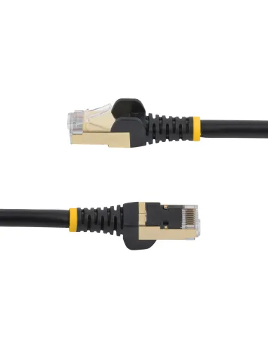 StarTech.com Cable de 2m de Red Ethernet RJ45 Cat6a Blindado STP - Cable sin Enganche Snagless - Negro