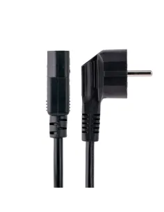 StarTech.com Cable de 1m (3 pies) de Alimentación para Ordenador, 18AWG, UE Schuko a C13, 250V 10A, Cable de Corriente, Cable 2