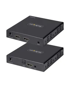 StarTech.com Extensor Alargador HDMI 4K por Cable CAT5 CAT6 Ethernet - Extensor de Vídeo 4K 60Hz HDR hasta 70m - Salida de 2