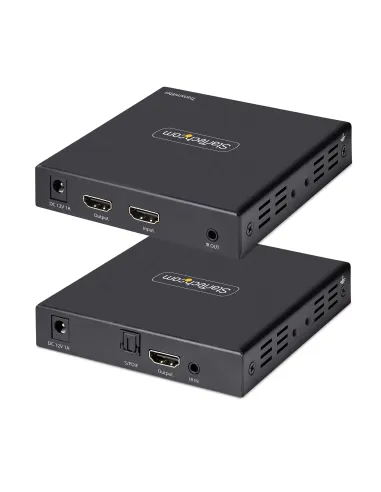 StarTech.com Extensor Alargador HDMI 4K por Cable CAT5 CAT6 Ethernet - Extensor de Vídeo 4K 60Hz HDR hasta 70m - Salida de