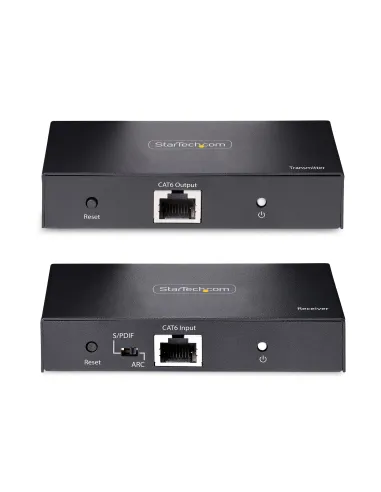 StarTech.com Extensor Alargador HDMI 4K por Cable CAT5 CAT6 Ethernet - Extensor de Vídeo 4K 60Hz HDR hasta 70m - Salida de