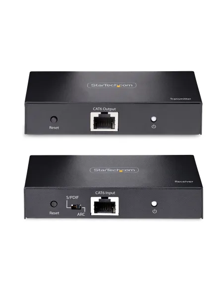 StarTech.com Extensor Alargador HDMI 4K por Cable CAT5 CAT6 Ethernet - Extensor de Vídeo 4K 60Hz HDR hasta 70m - Salida de
