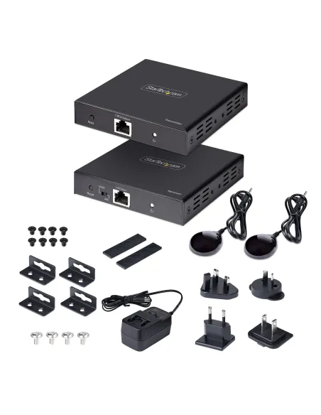 StarTech.com Extensor Alargador HDMI 4K por Cable CAT5 CAT6 Ethernet - Extensor de Vídeo 4K 60Hz HDR hasta 70m - Salida de