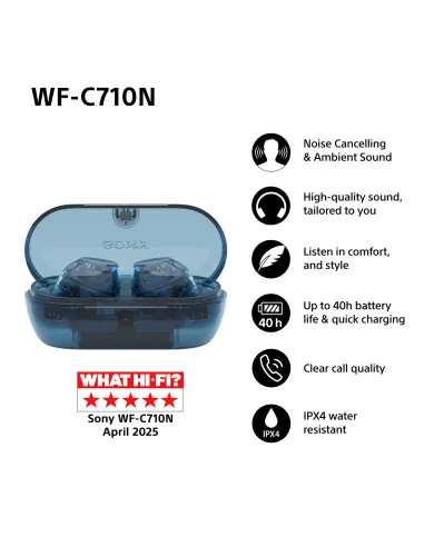 Sony WFC710NL.CE7 auricular y casco Auriculares True Wireless Stereo (TWS) Dentro de oído Llamadas Música USB Tipo C Bluetooth