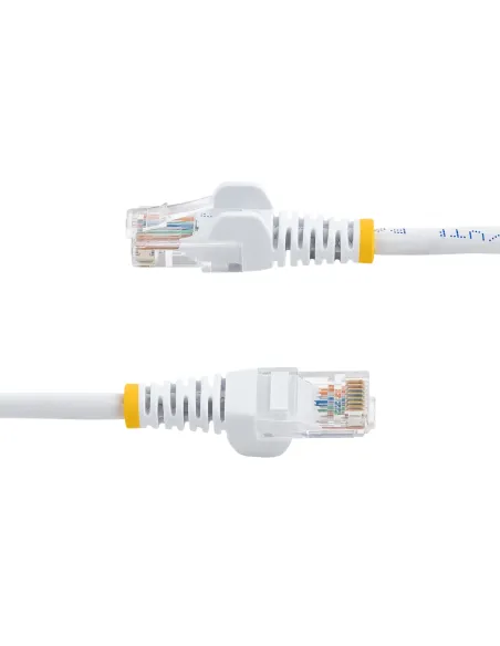 StarTech.com Cable de Red de 5m Blanco Cat5e Ethernet RJ45 sin Enganches