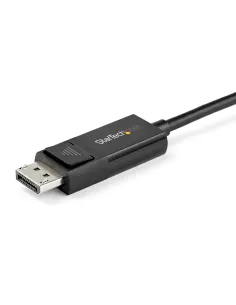 StarTech.com Cable de 1m USB-C a DisplayPort 1.4 - Convertidor Bidireccional Adaptador de Vídeo USB Tipo C - HBR3 HDR DSC - 2