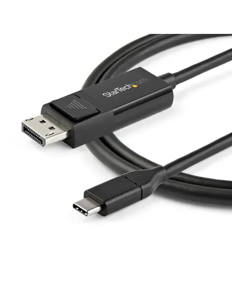 StarTech.com Cable de 1m USB C a DisplayPort 1.2 de 4K a 60Hz - Cable Adaptador de Vídeo Bidireccional DP a USB-C o USB-C a DP