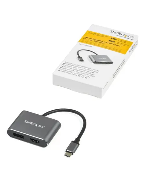 StarTech.com Adaptador de Vídeo Multipuertos USB-C - HDMI o DisplayPort - 4K de 60Hz