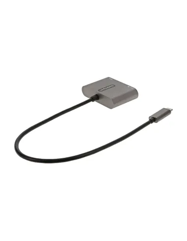 StarTech.com Adaptador Multipuertos USB C, USB Tipo C a HDMI, Vídeo de 4K, PD de 100W, Pass Through, Hub Ladrón USB 3.0 1x USBC