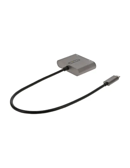 StarTech.com Adaptador Multipuertos USB C, USB Tipo C a HDMI, Vídeo de 4K, PD de 100W, Pass Through, Hub Ladrón USB 3.0 1x USBC