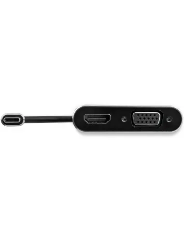 StarTech.com Adaptador USB-C a VGA y HDMI - 2en1 - 4K 30Hz - Gris Espacial - Adaptador Gráfico Externo USB Tipo C