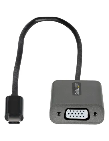 StarTech.com Adaptador USB C a VGA - Convertidor de Vídeo USB Tipo C a VGA de 1080p - Dongle USB-C Compatible con Thunderbolt 3