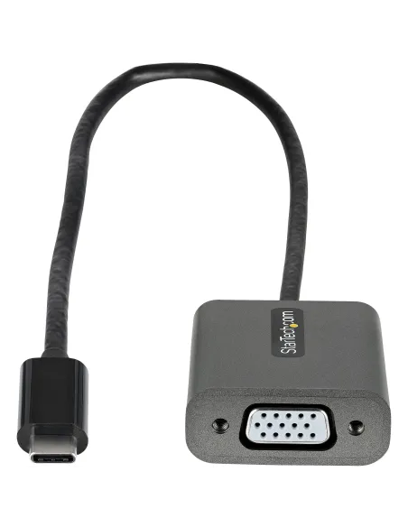 StarTech.com Adaptador USB C a VGA - Convertidor de Vídeo USB Tipo C a VGA de 1080p - Dongle USB-C Compatible con Thunderbolt 3