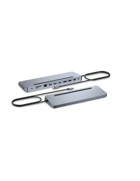 i-tec USB-C Metal Ergonomic 3x 4K Display Docking Station with Power Delivery 100 W + Universal Charger 100 W