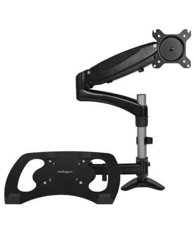 StarTech.com Brazo para un Monitor - Base para Ordenador Portátil con Ajuste de Altura de un Toque