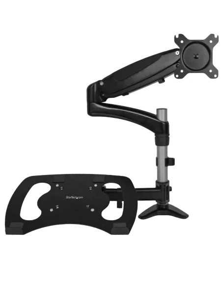 StarTech.com Brazo para un Monitor - Base para Ordenador Portátil con Ajuste de Altura de un Toque