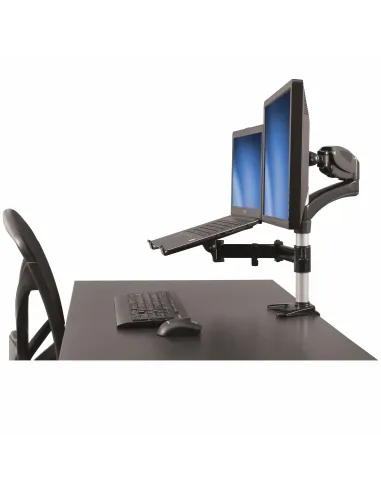 StarTech.com Brazo para un Monitor - Base para Ordenador Portátil con Ajuste de Altura de un Toque