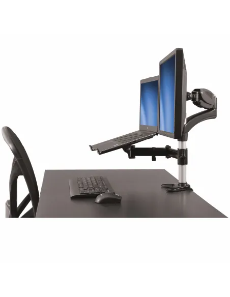 StarTech.com Brazo para un Monitor - Base para Ordenador Portátil con Ajuste de Altura de un Toque
