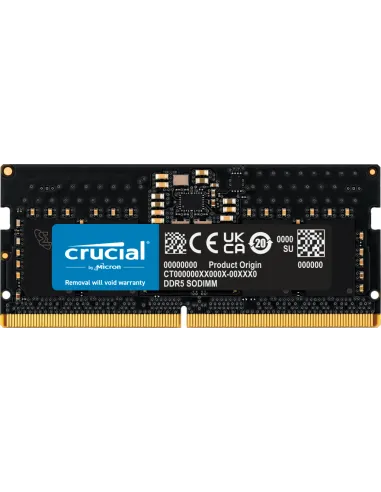 Memoria ddr5 8gb crucial  - sodimm - 4800 mhz - pc5 38400 cl40