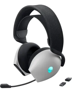 Alienware AW725H Auriculares Inalámbrico y alámbrico Diadema Juego USB Tipo C Bluetooth Negro, Blanco