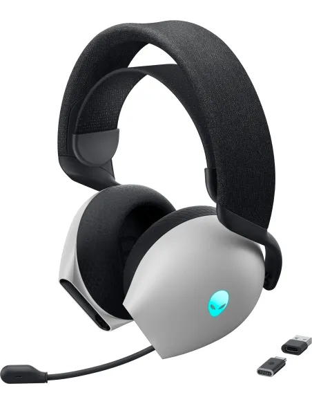 Alienware AW725H Auriculares Inalámbrico y alámbrico Diadema Juego USB Tipo C Bluetooth Negro, Blanco