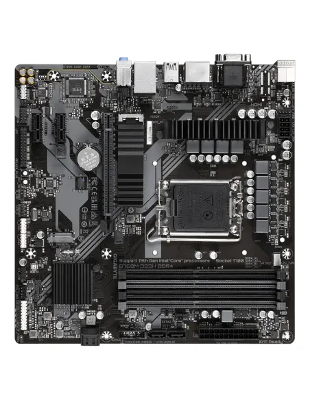 GIGABYTE B760M DS3H DDR4 Placa base - Soporta CPUs Intel Core de 14ª generación, VRM digital de 6+2+1 fases, hasta 5333MHz DDR4