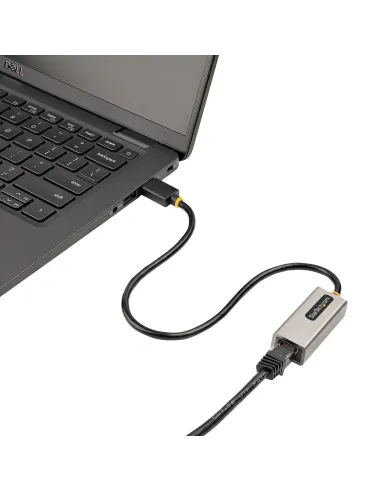 StarTech.com Adaptador USB 3.0 a Ethernet Gigabit de 10 100 1000 para Portátiles - con Cable Incorporado de 30cm - Adaptador