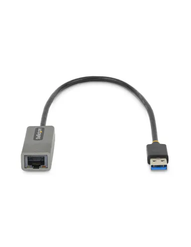 StarTech.com Adaptador USB 3.0 a Ethernet Gigabit de 10 100 1000 para Portátiles - con Cable Incorporado de 30cm - Adaptador