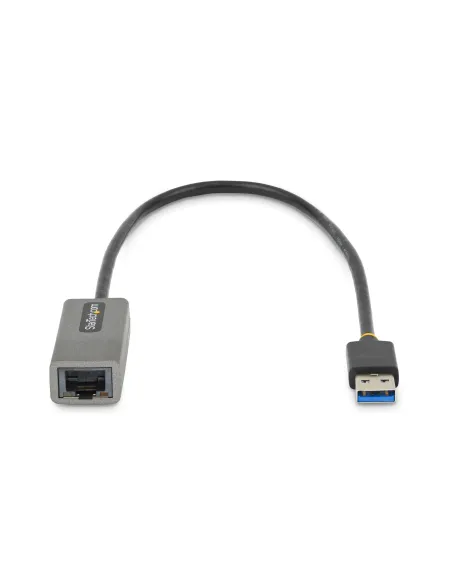 StarTech.com Adaptador USB 3.0 a Ethernet Gigabit de 10 100 1000 para Portátiles - con Cable Incorporado de 30cm - Adaptador