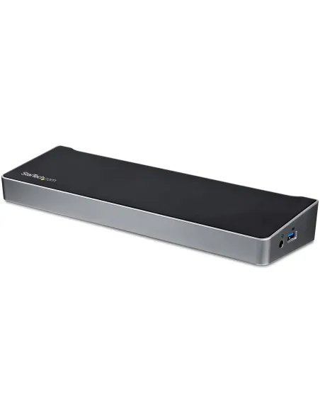 StarTech.com Docking Station USB 3.0 2x DisplayPort y HDMI 4K para 3 Monitores - Hub 5x USB-A (1x Fast Charge) - Audio de 3,5mm