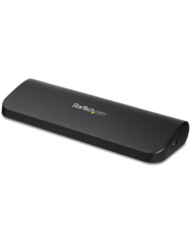 StarTech.com Docking Station USB 3.0 de 2 Monitores para Portátil - HDMI DVI VGA - Hub Ladrón 3x USB-A - GbE - Audio -