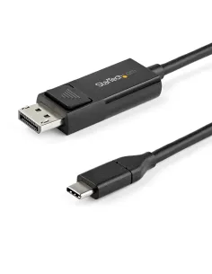 StarTech.com Cable de 2m USB C a DisplayPort 1.2 de 4K a 60Hz - Cable Adaptador de Vídeo Bidireccional DP a USB-C o USB-C a DP