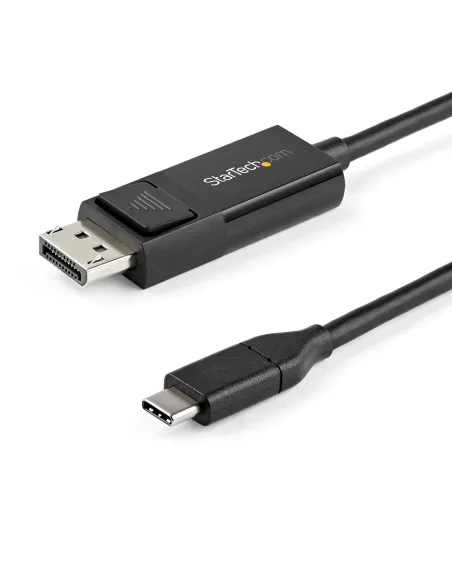 StarTech.com Cable de 2m USB C a DisplayPort 1.2 de 4K a 60Hz - Cable Adaptador de Vídeo Bidireccional DP a USB-C o USB-C a DP