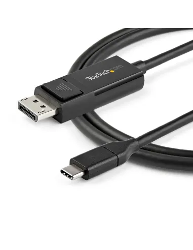StarTech.com Cable de 2m USB C a DisplayPort 1.2 de 4K a 60Hz - Cable Adaptador de Vídeo Bidireccional DP a USB-C o USB-C a DP