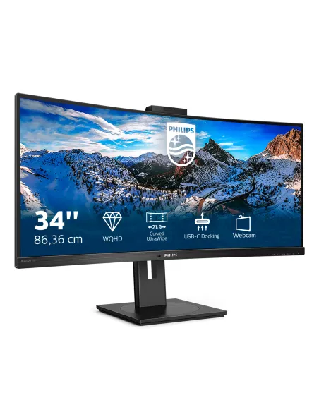 Philips P Line 346P1CRH 00 pantalla para PC 86,4 cm (34") 3440 x 1440 Pixeles UltraWide Quad HD LED Negro